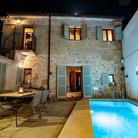 别墅 Albuqassim A Modern Townhouse In Pollensa, With Heated Pool 波连斯萨